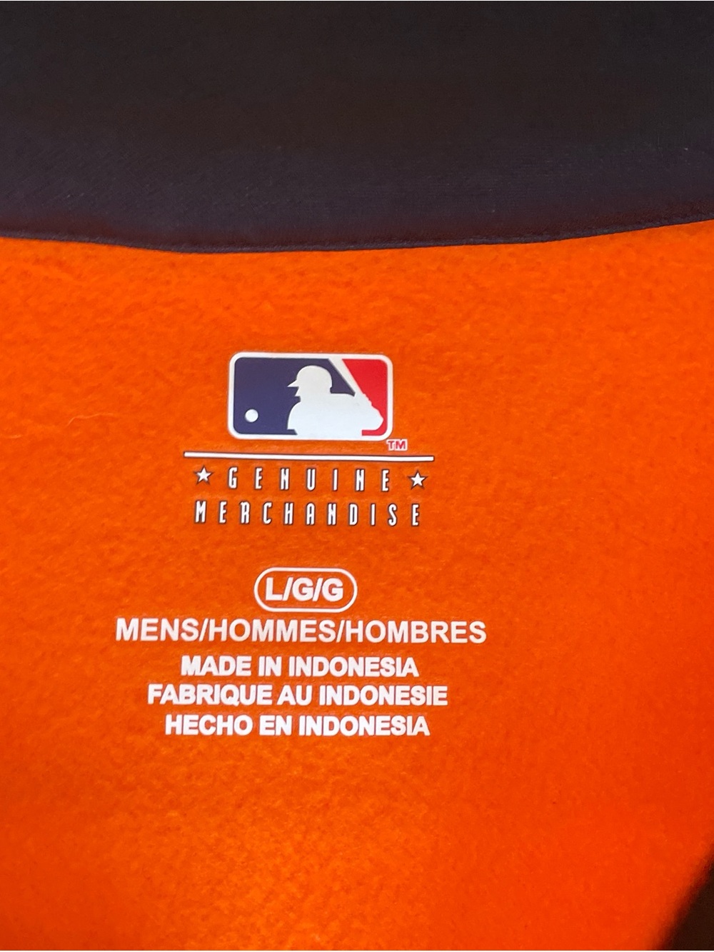 Genuine Merchandise MLB Pullover - Black & Orange - Picture 2 of 3